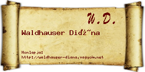 Waldhauser Diána névjegykártya