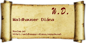 Waldhauser Diána névjegykártya